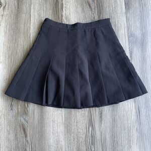 English‎ Factory Pleated High Rise Black Tennis Skirt Skort Size XS Preppy